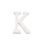 Letra K Madera Blanca 11 Cm
