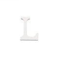 Letra L Madera Blanca 11 Cm