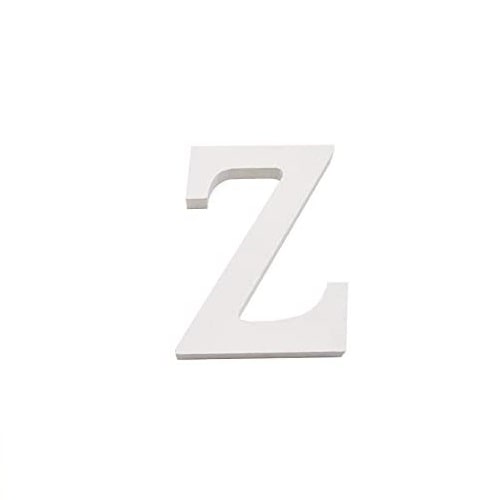 Letra Z Madera Blanca 11 Cm