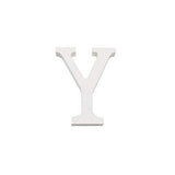 Letra Y Madera Blanca 11 Cm