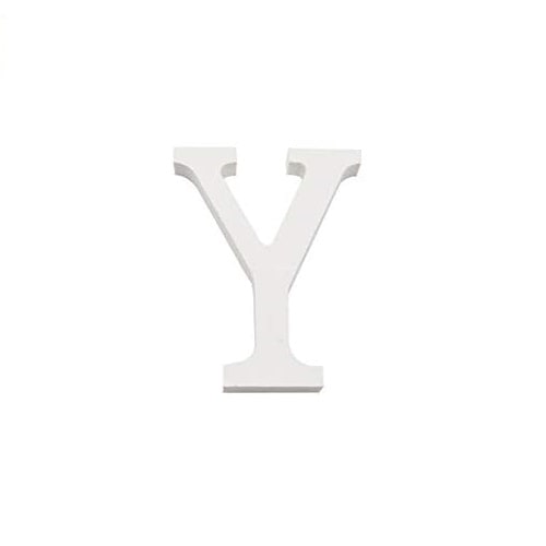 Letra Y Madera Blanca 11 Cm
