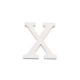 Letra X Madera Blanca 11 Cm
