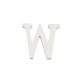 Letra W Madera Blanca 11 Cm
