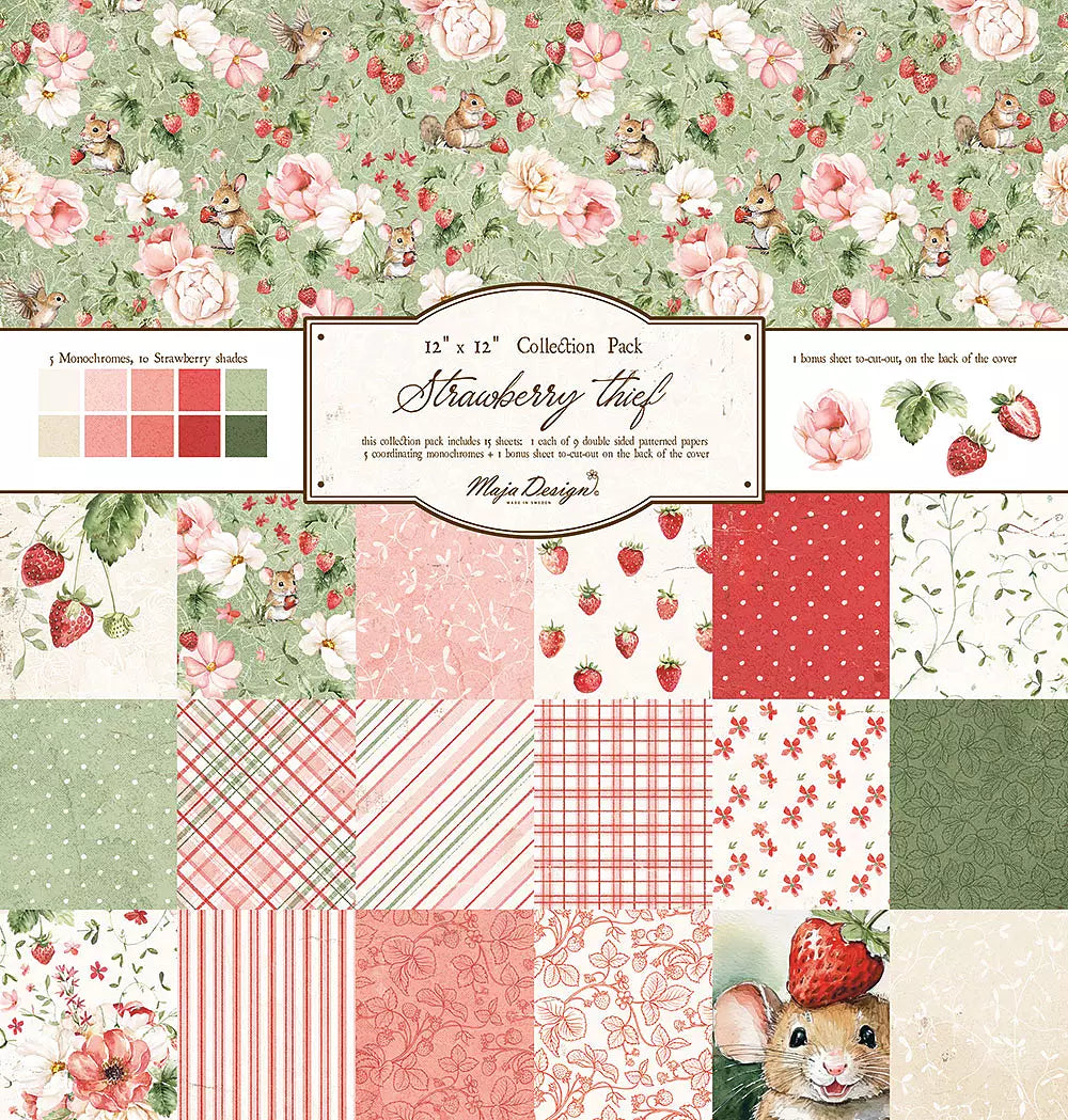 Block 30x30 Strawberry thief