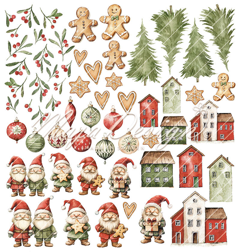Block 30x30 Christmas Wish collection pack Maja Design