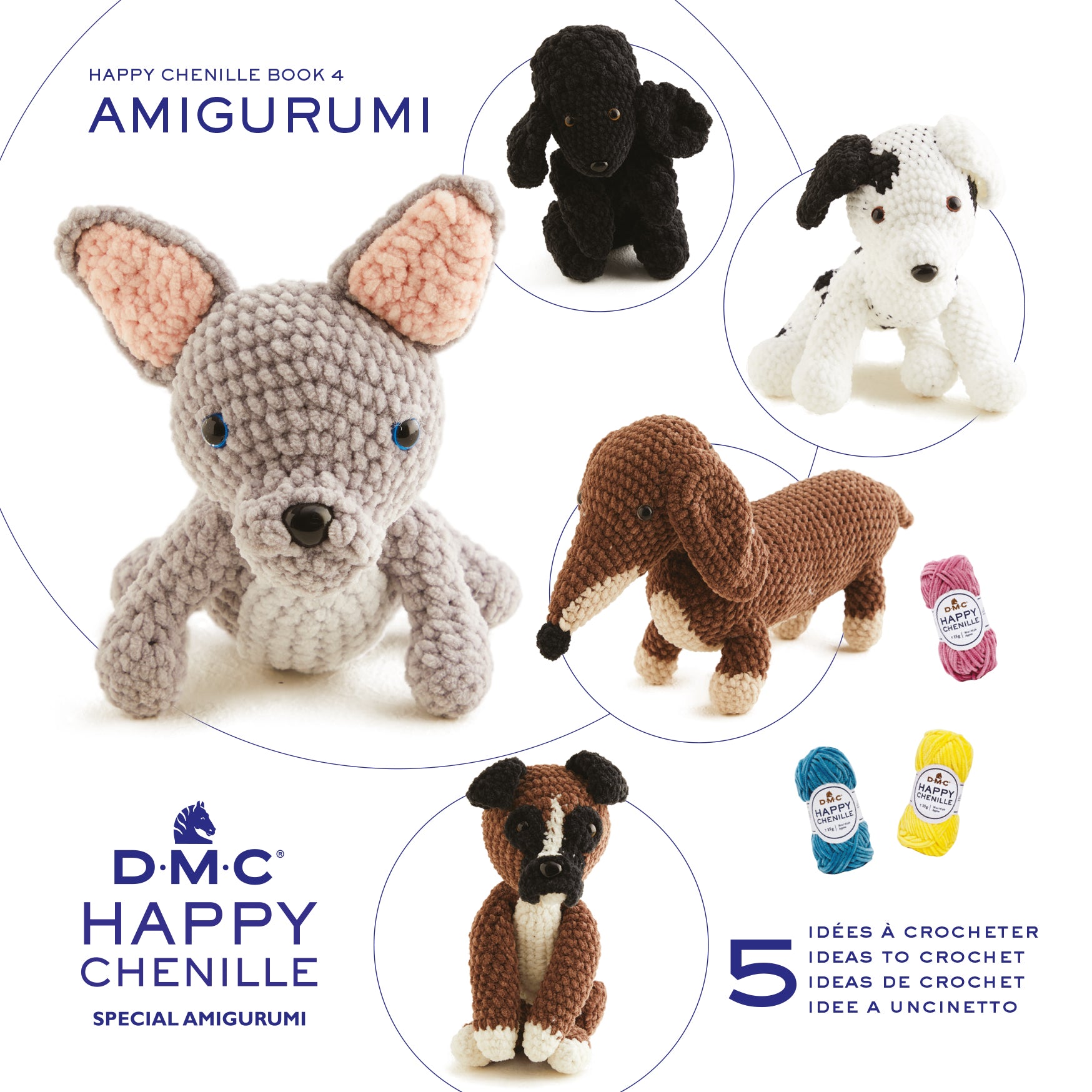 Libro Amigurumi Chenille nº4 perros