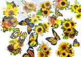 Pegatinas Acetato Flores