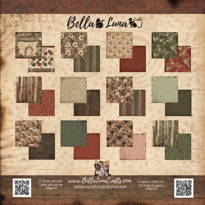 Block 30x30 Redhood Básicos Bella Luna Crafts