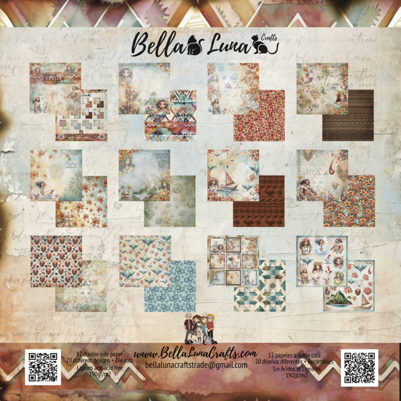 Block 30x30 Aloha Bella Luna Crafts