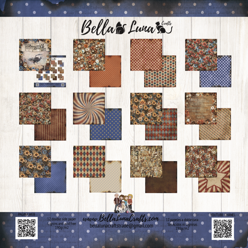Block 30x30 Básicos Pinocho Bella Luna Crafts