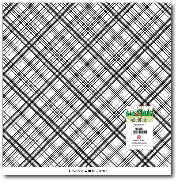 Acetato White Tartan