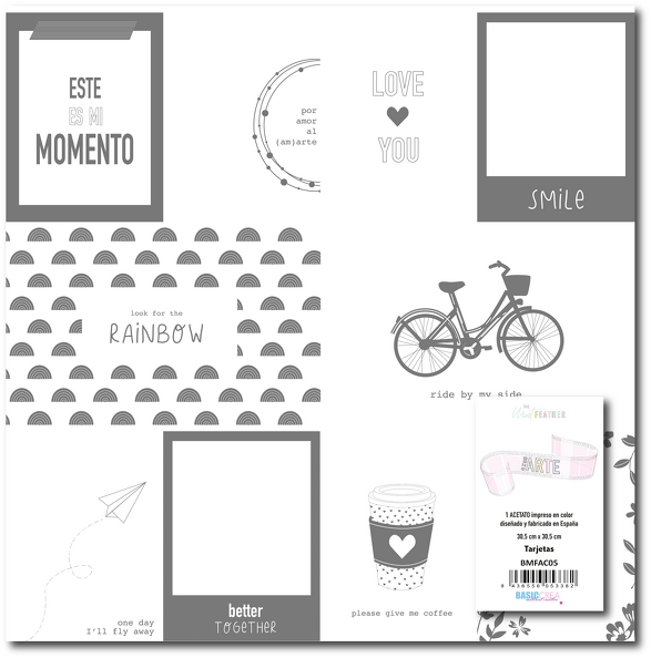 Acetato Tarjetas Eres Arte The Mint Feather