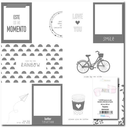 Acetato Tarjetas Eres Arte The Mint Feather