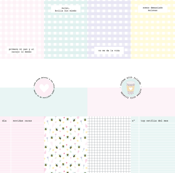 Block 30x30 Recortables  Eres Arte The Mint Feather