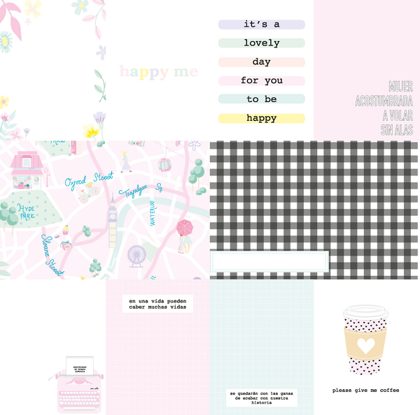 Block 30x30 Recortables  Eres Arte The Mint Feather