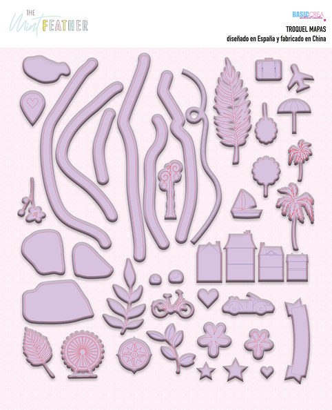 Troquel Mapas Eres Arte The Mint Feather