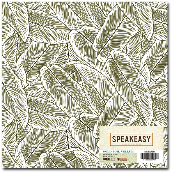 Vellum Con Foil Dorado SpeakEasy
