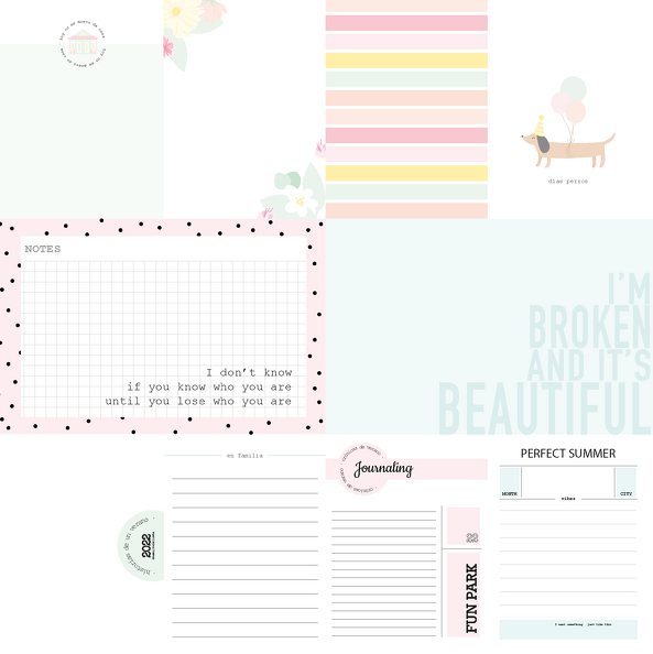 Block 30x30 Recortables Fun Park The Mint Feather