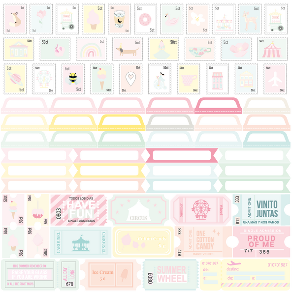 Block 30x30 Recortables Fun Park The Mint Feather
