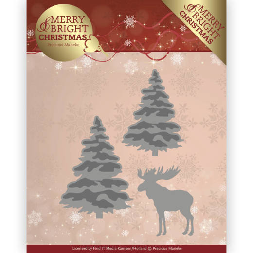 Troquel Arbol De Navidad Y Reno
