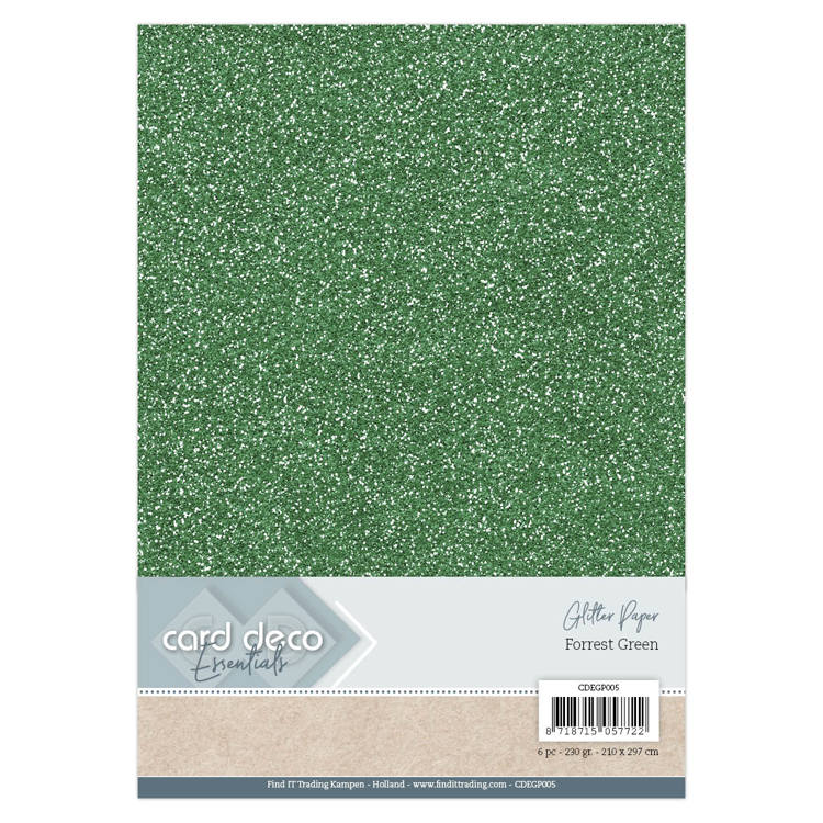 Hoja Purpurina Verde Din-A4