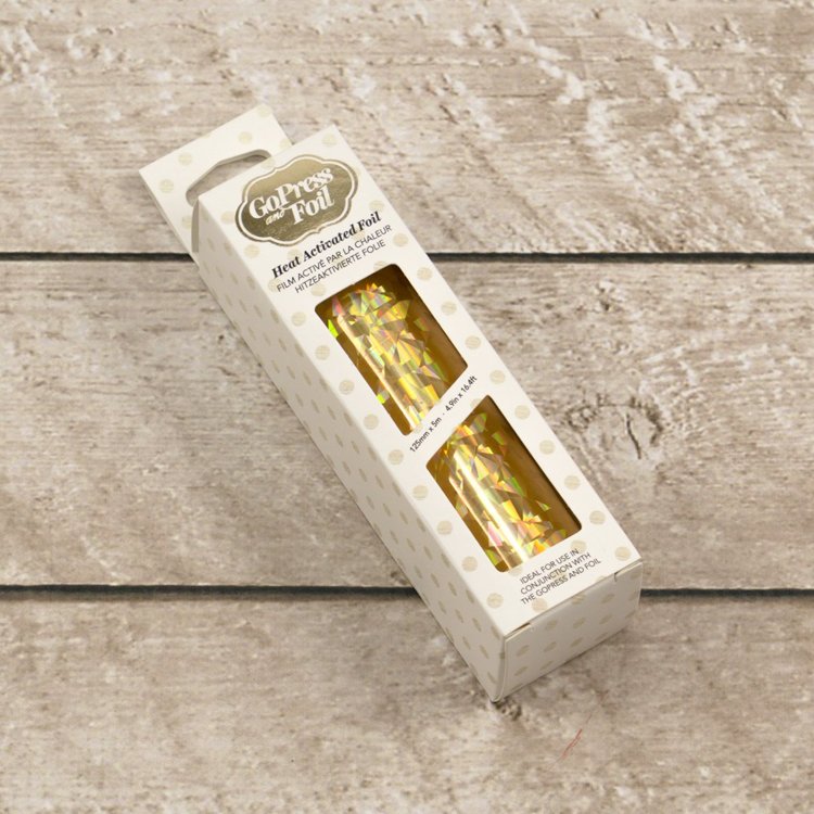 Lámina Foil Triángular Oro