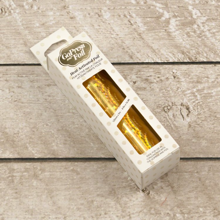 Lámina Foil Espiral Oro
