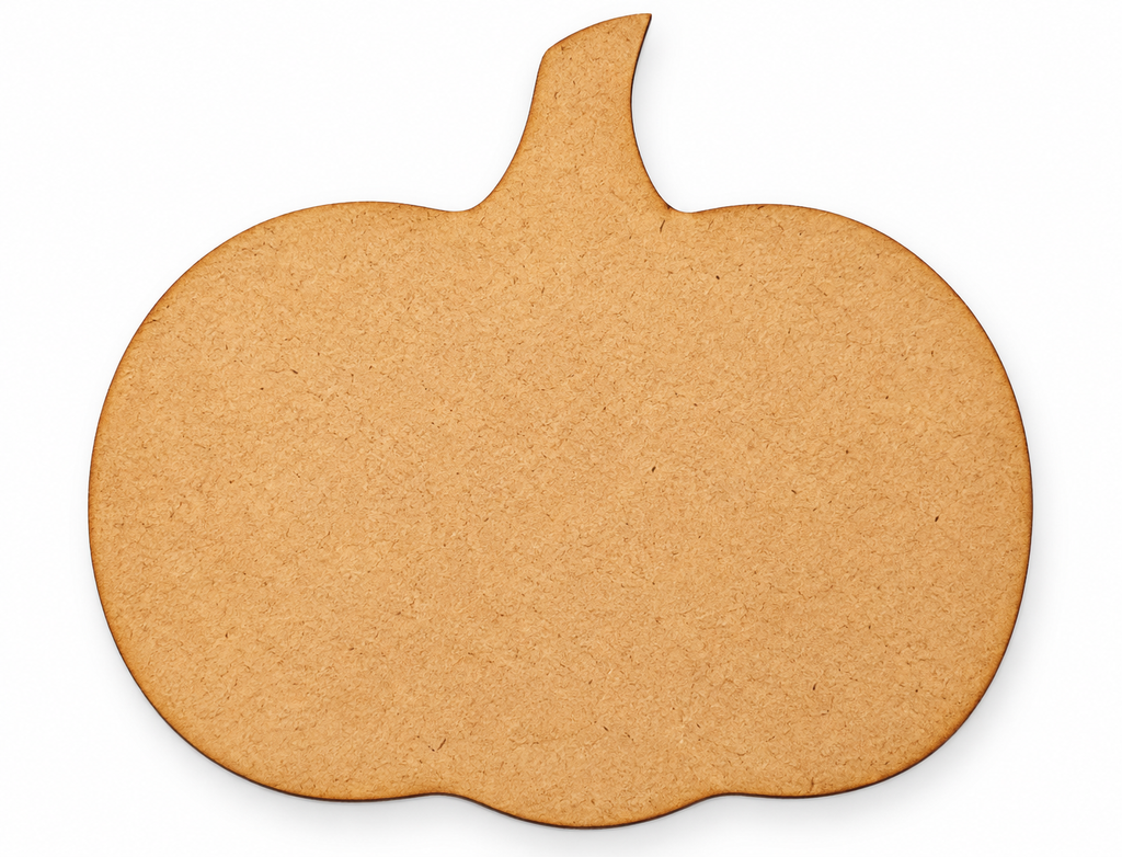 Calabaza grande en madera DM 20x19 cm.