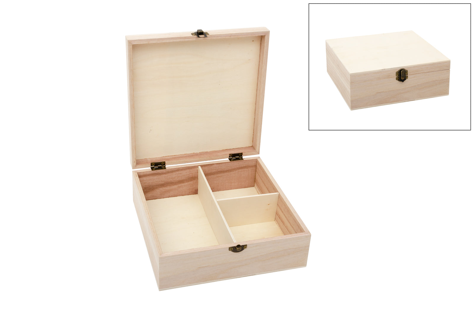 Caja Madera 22x22x8,5 Cm
