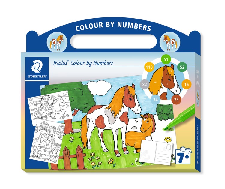 Kit Pintar Por Números Caballos