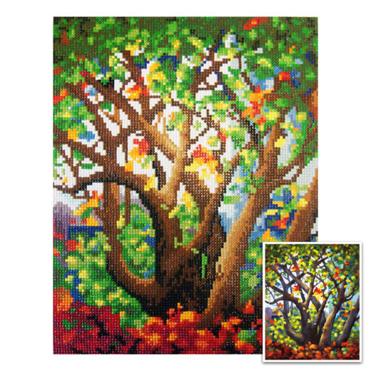 Kit Caja Con Diamantes Arbol