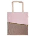 Bolso Terciopelo Rosado Y Beis