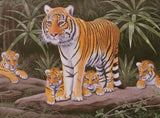 Kit Pintar Por Números Tigres