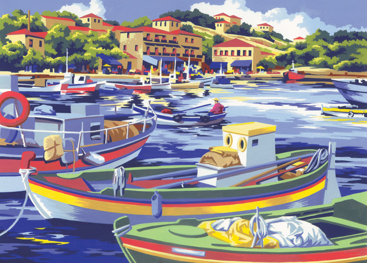 Kit Pintar Por Números Mediterraneo