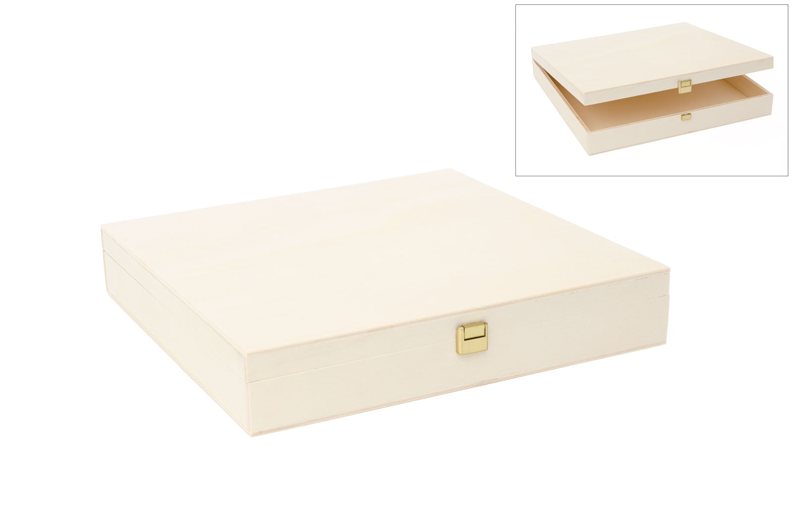 Caja De Álamo 32X32X5 Cm