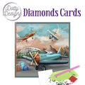 Kit Tarjeta Con Diamantes Aviones