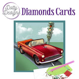Kit Tarjeta Con Diamantes Coche Rojo