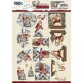 Hoja 3D Papá Noel Navidad