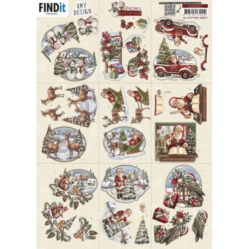 Hoja 3D Varios Navidad