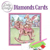 Kit Tarjeta Con Diamantes Caballo Balancin