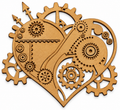 Corazón Steampunk de madera DM