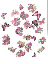 Pegatinas Acetato Flores