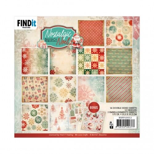 Block Nostalgic Noel 20x20