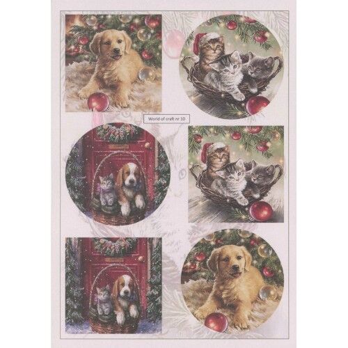 Hoja Para Recortar Animales Navidad
