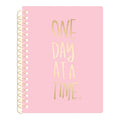 Planner Agenda de color rosa con foil en dorado
