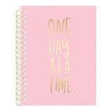 Planner Agenda de color rosa con foil en dorado