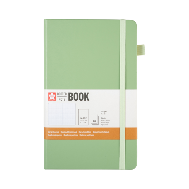 cuaderno de puntos Bullet journal sakura color verde mint