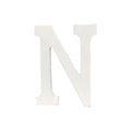 Letra N Madera Blanca 11 Cm