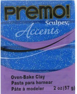 Arcilla Polimérica Premo Accents Sculpey Blue Glitter 57Gr