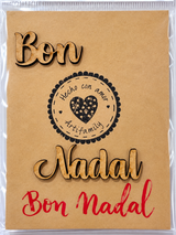 Bon Nadal madera 1,5 cm altura letra